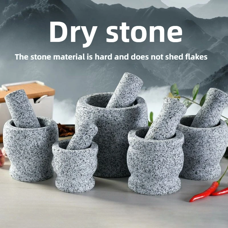 Mortar Pestle Granite - Mortero y pilón de granito antiguo