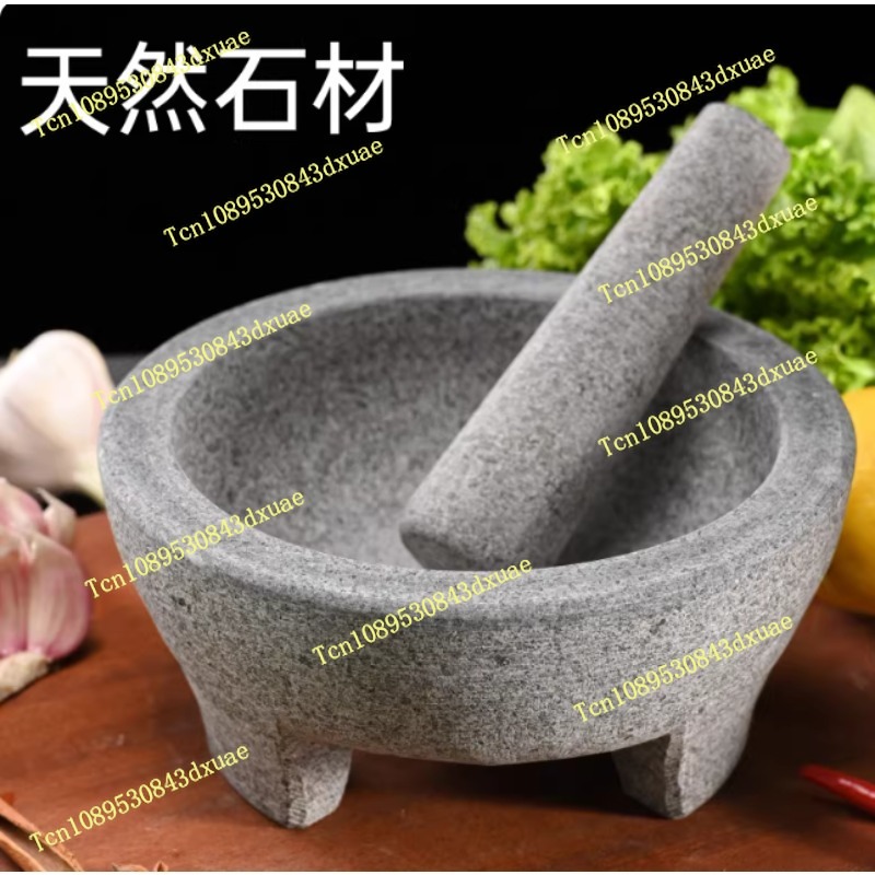 Mortar Pestle Granite - Mortero y pilón de granito natural,