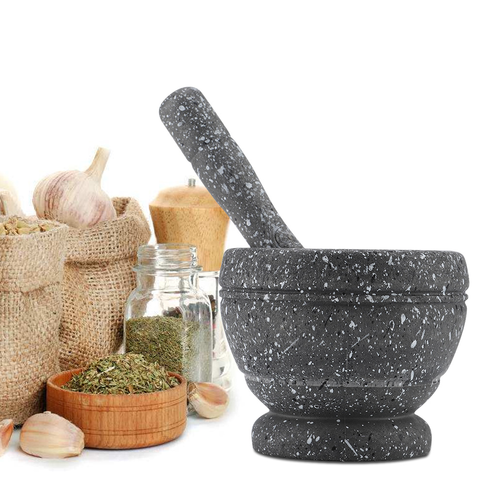 Juego de mortero de plástico M - Mortar Pestle Granite reseña y precio